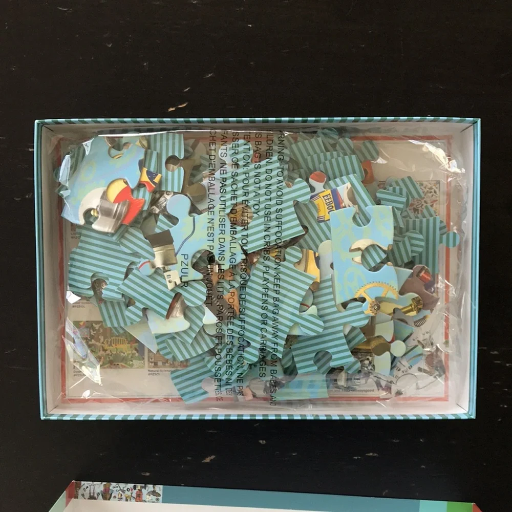 eeBoo Upcycled Robots 100-Piece Kids Puzzle
